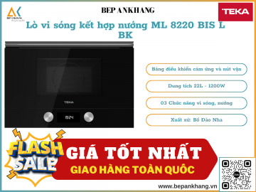 Lò vi sóng  kết hợp nướng Teka  ML 8220 BIS L BK - Xuất xứ Bồ Đào Nha